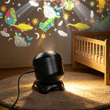 8 Pattern Christmas Projector Lights for Indoor Bedroom Living Room Car Black