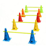 Dog Agility Training Set 10 Cones 5 Poles Adjustable Hurdle