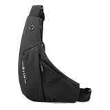 Men's Small Sling Crossbody Bag Anti-Theft Chest Bag Casual Hiking Cycling Slim Shoulder Pack Black