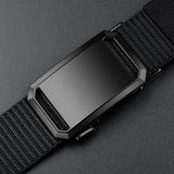 Stretch Tactical Belt for Men Military Work Rigger Hiking Nylon Web Ratchet Quick Release Belt Black