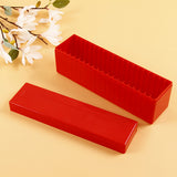 2Pcs 20-Slot Coin Slab Storage Boxes with Snap Lid Plastic Coin Holder Organizer for NGC PCGS Coin Slabs Red