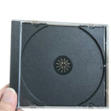 10 Pack Clear CD Jewel Cases for Disc Storage and Organization