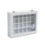 Velvet Jewelry Organizer Case for Rings Earrings Gray