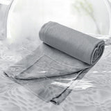 Hot Yoga Towel Microfiber Anti-Slip Mat Towel Gray
