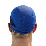 Skull Cap Helmet Liner – Cycling & Motorcycle Cap for Under Helmet Use  Blue