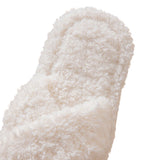 Non Slip Open Toe Slippers for Women Indoor and Outdoor White