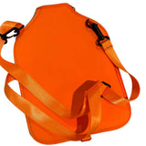 Pickleball Paddle Bag with Adjustable Shoulder Strap and Hanging Hook Orange