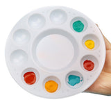 22PCS 10 Well Plastic Paint Palette for Acrylic Watercolor Art Painting Supplies