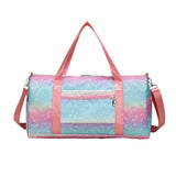 Kids Travel Duffle Bag Water Resistant Carry On Weekender Bag with Wet Pocket for Gym Sport Dance Style 1