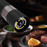2PCS Electric Pepper Grinders – LED Light & Adjustable Coarseness