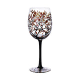 450ml Season Tree Wine Glass Cup Goblet Champagne Cup Home Decor Holiday Party Supplies Autumn