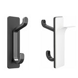 4 PCS Stainless Steel Double Adhesive Hooks with 3kg Capacity Black