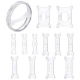 12PCS Invisible Clip On Ring Size Adjuster for Loose Rings Transparent Ring Guards for Women and Men