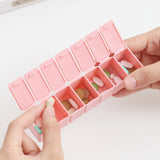 4 PCS Weekly Pill Organizer 7 Day Medicine Box with Compartments for Travel Home Pink