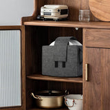 Felt Plate Holder Storage Bag Tableware Organizer for Camping Picnic