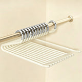 10PCS Open Ended Pants Hangers Non Slip Heavy Duty Metal Hangers for Closet Cream White
