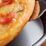 Non-Stick Pizza Pan Carbon Steel Crisper Tray Round Oven Bakeware with Vent Holes 24-32cm Style 6