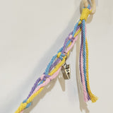 200CM Cotton Hanging Storage Chain For Stuffed Animals Storage with 20 Metal Clips Multicolor