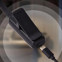 3 Modes Brightness Adjustable Clip-On Reading Lamp Flexible Rechargeable LED Book Light Black