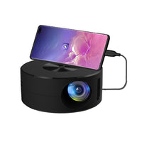 180P Mini Portable Smart Projector Home Phone Projector Black