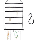 6 Tier Earring Holder Wall Mounted Hanging Earring Organize for Stud Hoop Dangle Earrings Necklace