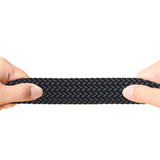 Mens Belt  Braided Stretch Golf Belt for Golf Pants Casual Shorts Jeans Black