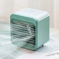 Portable Air Conditioner Fan 3 Speeds Cooling Humidifier Fan for Room Desk Bedroom Office Green