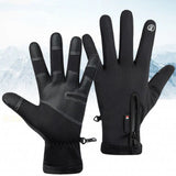 Windproof Warm Outdoor Touch Screen Winter Gloves Thermal Cold Weather Men Women Black
