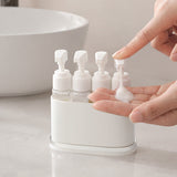 4-in-1 Travel Toiletry Cosmetic Bottle Set 4 Pieces 40ml Leak-Resistant Travel Dispenser Bottles for Carry-On Luggage White