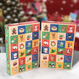 5Pcs Empty Christmas Advent Calendar Boxes to Fill 24 Days Countdown Calendar for Xmas Goody Ornaments