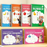 Grooved Writing Practice with 10 Refills for Age 3 to 8 Preschool Learning Activities