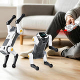 AI Robot Dog Toy Remote Control Stunt with Voice Commands Gray