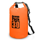 30L PVC Dry Bag Backpack Roll Top Water Resistant for Outdoors