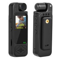 1080P Body Camera Portable Video Recording Cam with 180° Rotating Lens