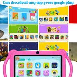 7-inch Learning Tablet with Handle Case Educational Tablet Pink