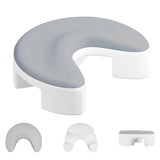 Ergonomic Side Sleeper Pillow with Arm Hole – Neck and Shoulder Support White with Gray