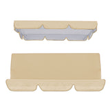 Replacement Swing Chair Cover Set Swing Canopy Seat Sun Shade Cover Beige