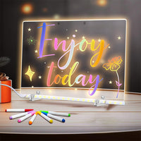 LED Drawing Board for Kids with Stand and Remote Colorful Light-Up Art Pad