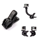 Action Camera Clamp Mount with Flexible Arm Multi-Angle Camera Holder Compatible with GoPro Hero and Action Cameras