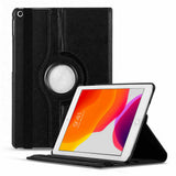 360 Degree Rotating PU Leather Case Compatible With iPad 10th and 11th Gen A16 Black