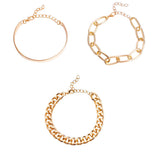 Gold Plated Bracelets for Women Stack Bangle Cuff Bracelet Set Jewelry Trendy