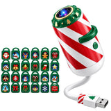 Christmas Projection Light USB with Assorted Lenses for Ceiling Style 3