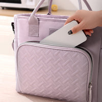 11L Large Insulated Lunch Bag – Thermal Lunch Box Leakproof Cooler Tote for Work Purple