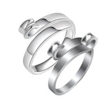 Adjustable Opening Ring Knitting Loop Ring Open Yarn Guide Needlework Ring Style 2