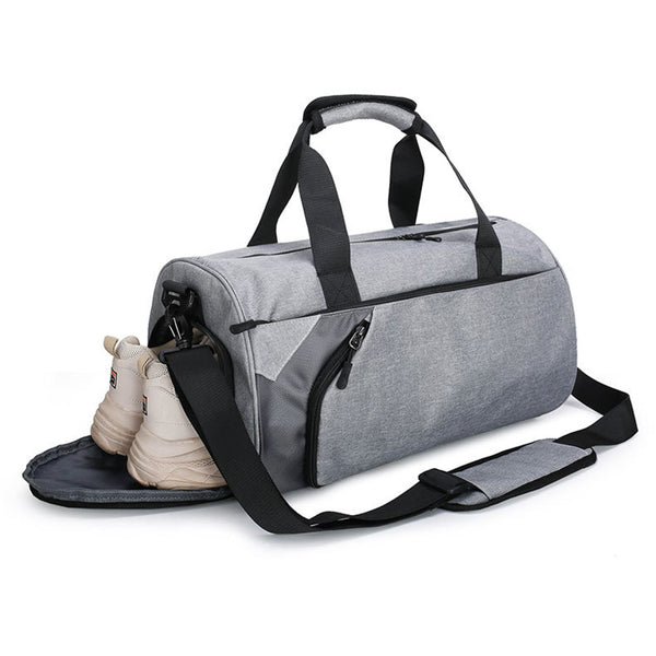 30L Travel Duffel Bag Water-Resistant  Gym Bag with Shoes Compartment