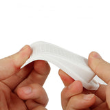 6PCS Rubber Door Wedge Stoppers with Grip for Home White