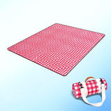 Waterproof Picnic Blanket Beach Outdoor Camping Mat Large Foldable Red