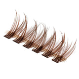 300 PCS Brown Lash Clusters Natural For Soft with Multiple Lengths