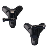 Helmet Chin Mount Holder Motorcycle Strap Quick Release Shockproof Black