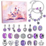 24 DAYS Christmas Countdown Calendar Xmas Advent Charm Bracelet Making Kit